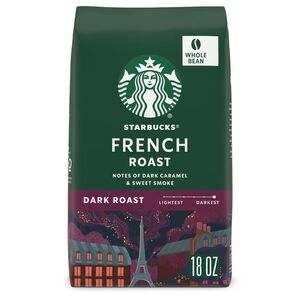 Starbucks Whole Bean Coffee, Dark Roast Coffee, French Roast, 100% Arabica, 1 Ba